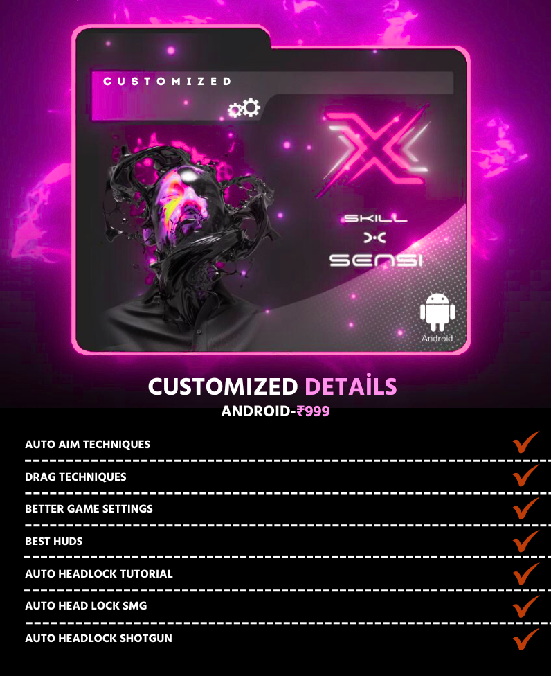 UPDATED CUSTOMISED SENSITIVITY (ANDROID)