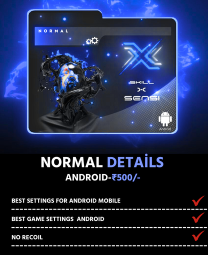 UPDATED NORMAL SENSITIVITY (ANDROID)